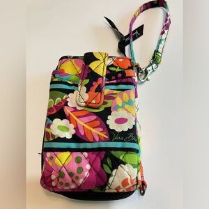 Vera Bradley Paisley Wristlet VA VA Bloom Wallet Zip Card Money ID Holder Used
